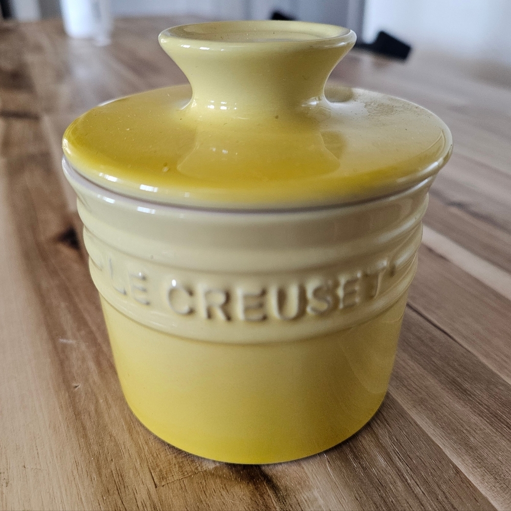 Le Creuset Yellow Butter Crock